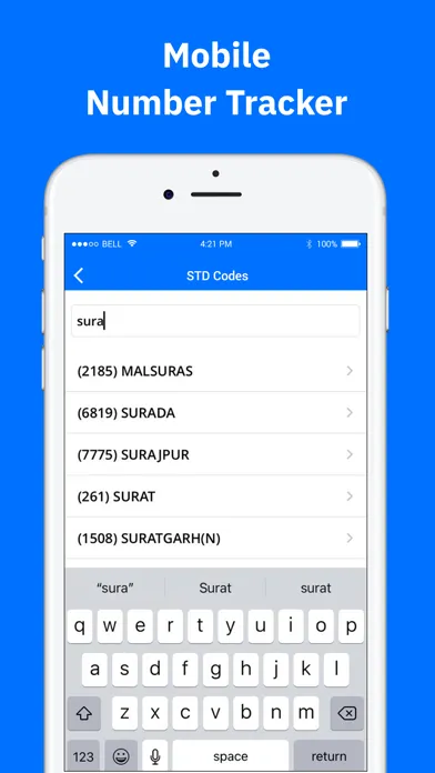 Ảnh chụp màn hình của Track Caller Location