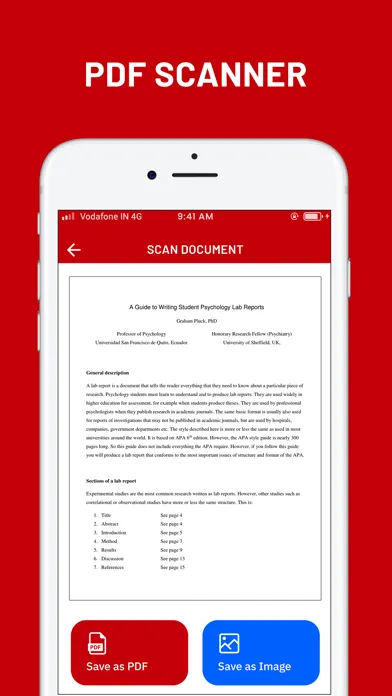 ภาพหน้าจอของ Create PDF - Camera Scanner