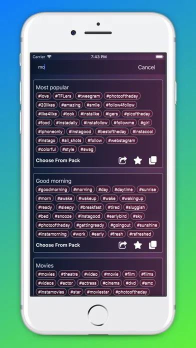 HashTag For Social Media স্ক্রিনশট