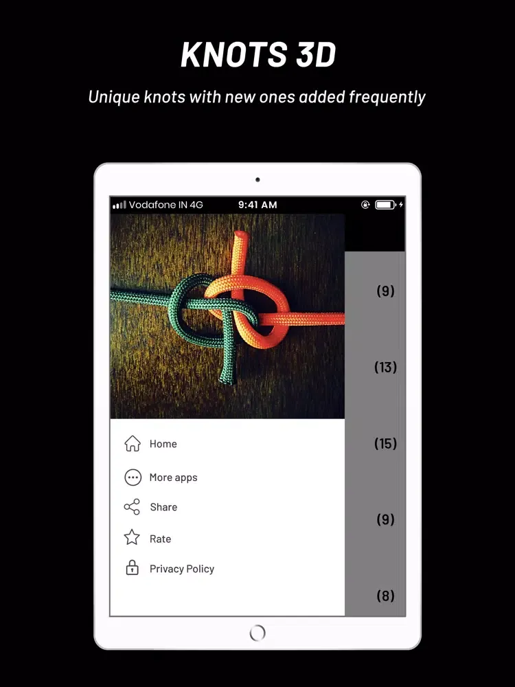 Zrzuty ekranu Knot 3D : How To Tie Knots iPad 