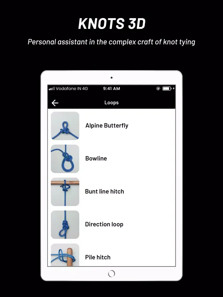 Zrzuty ekranu Knot 3D : How To Tie Knots iPad 