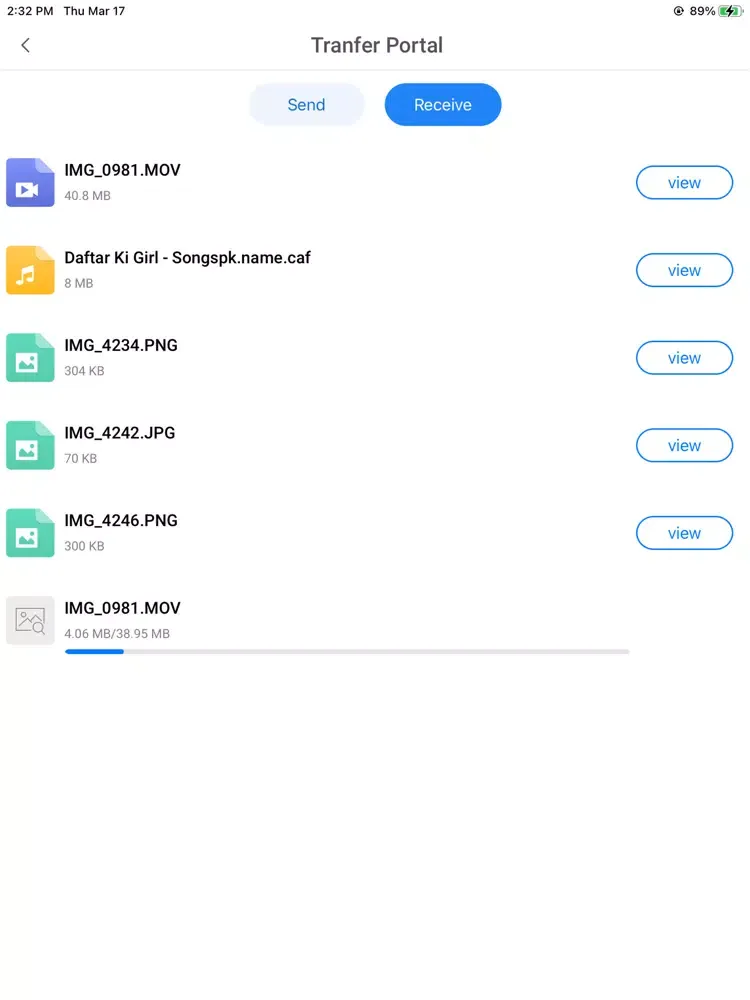 Ảnh chụp màn hình của Share IT : All file Transfer iPad 