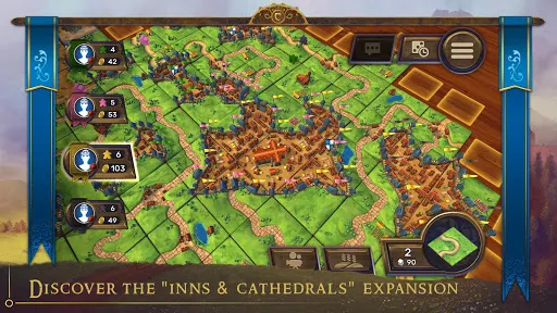 Capturas de tela do Carcassonne: Tiles & Tactics