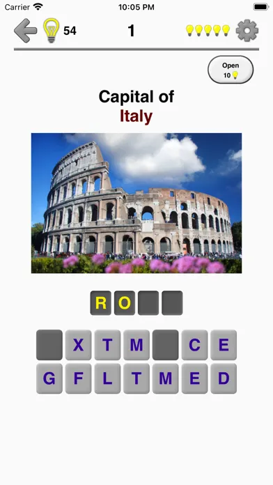 ภาพหน้าจอของ Capitals of the World - Quiz