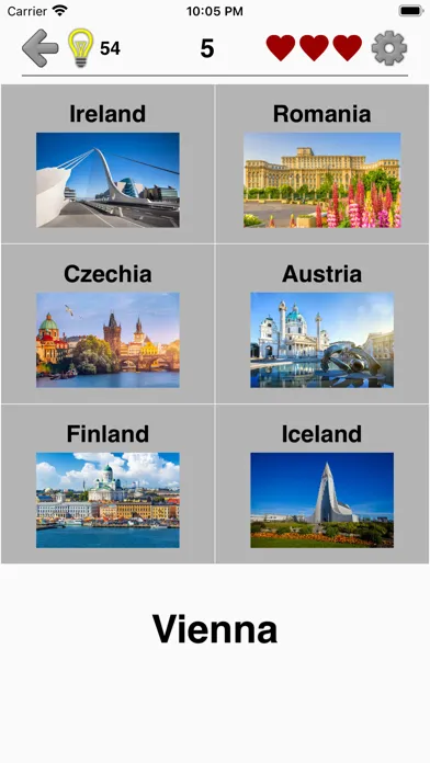 ภาพหน้าจอของ Capitals of the World - Quiz