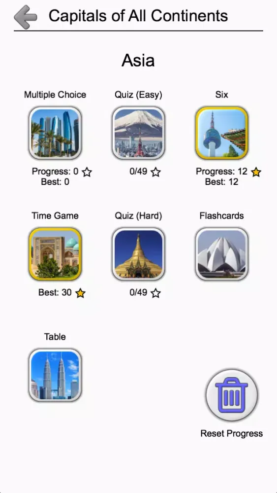 Capitals - Geography Quiz应用截图