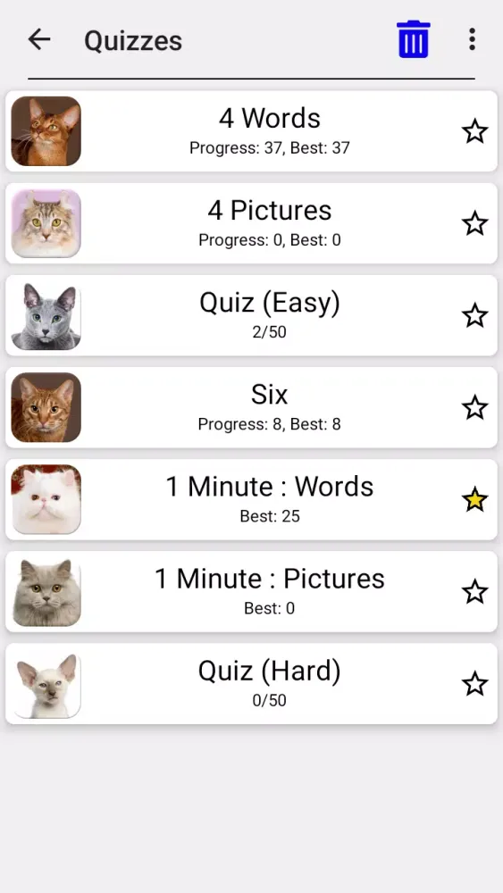 Cats Quiz स्क्रीनशॉट