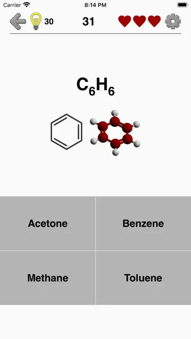 Chemical Substances: Chem-Quiz स्क्रीनशॉट