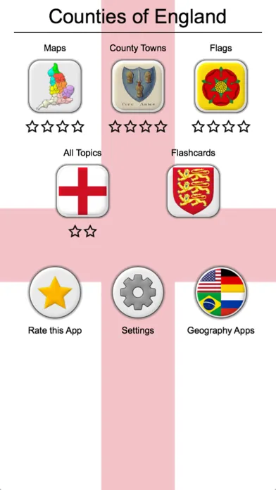 Counties of England Quiz应用截图