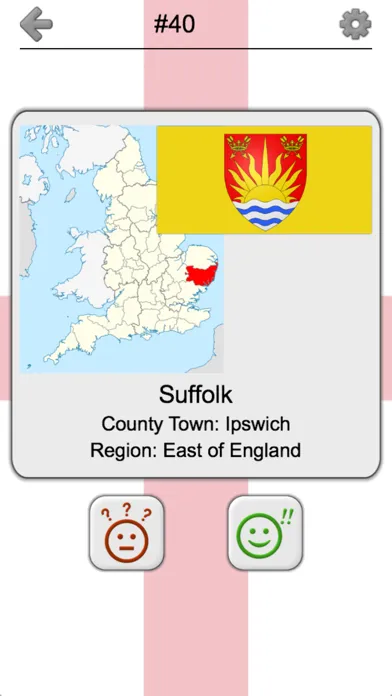 Counties of England Quiz应用截图