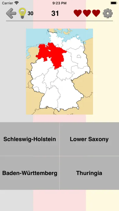 German States - Geography Quiz 스크린샷