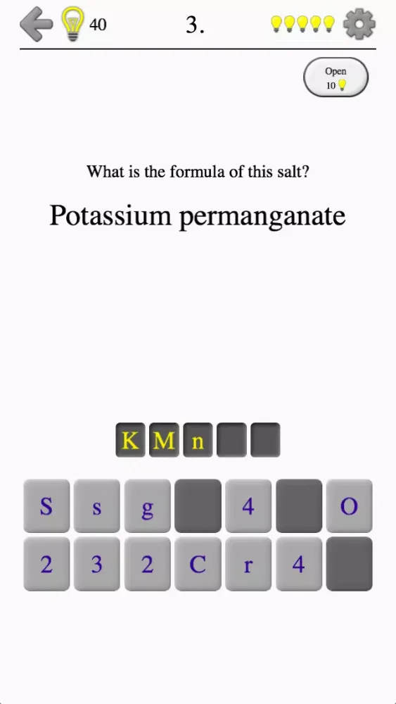 Скриншоты Inorganic Acids, Ions & Salts