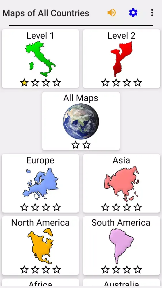 Скриншоты Maps of All Countries Geo-Quiz