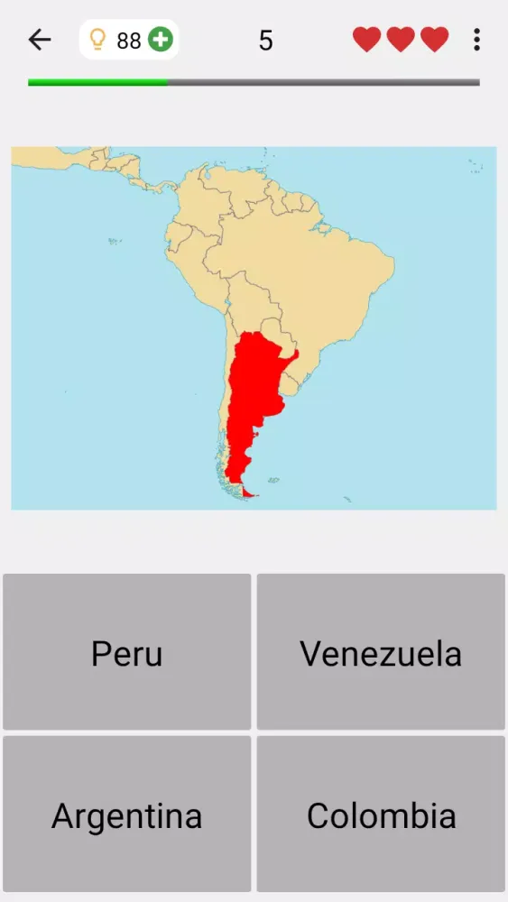 Скриншоты Maps of All Countries Geo-Quiz
