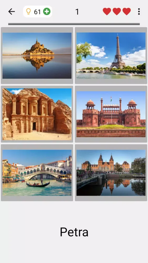 Famous Monuments スクリーンショット