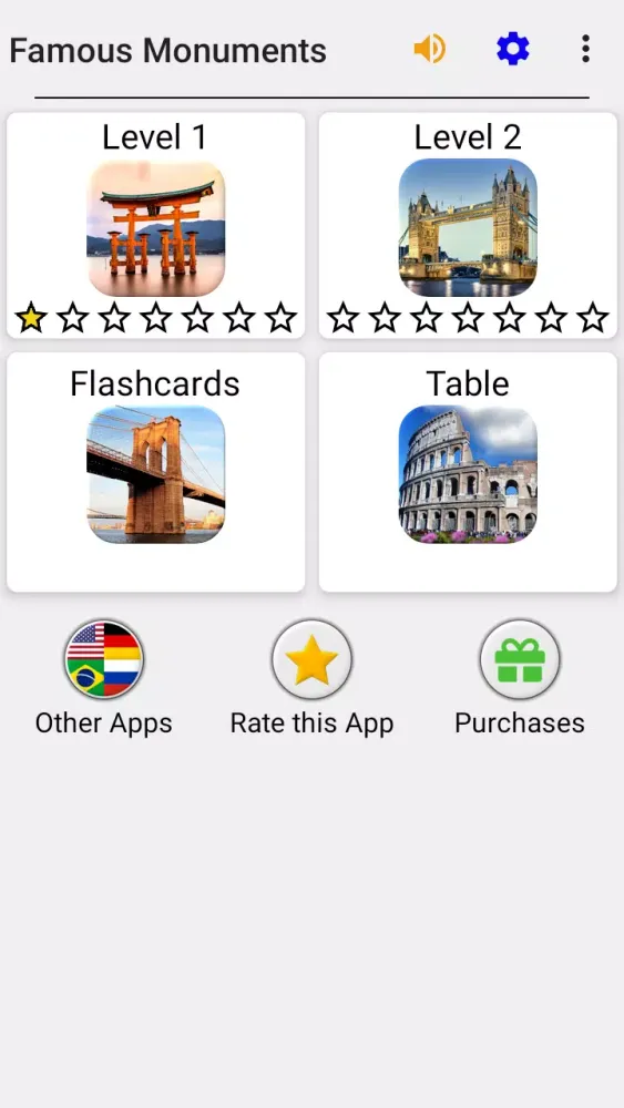 Famous Monuments スクリーンショット