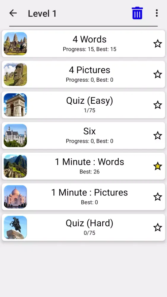 Famous Monuments スクリーンショット