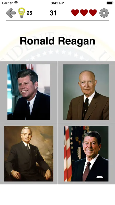 US Presidents and History Quiz स्क्रीनशॉट