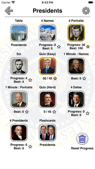 US Presidents and History Quiz स्क्रीनशॉट