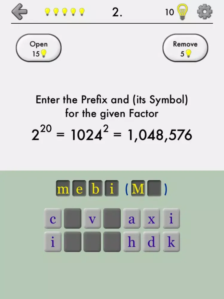 SI Units Prefix: Metric, Greek and Latin Number and Binary Prefixes from Milli to Giga iPad 应用截图