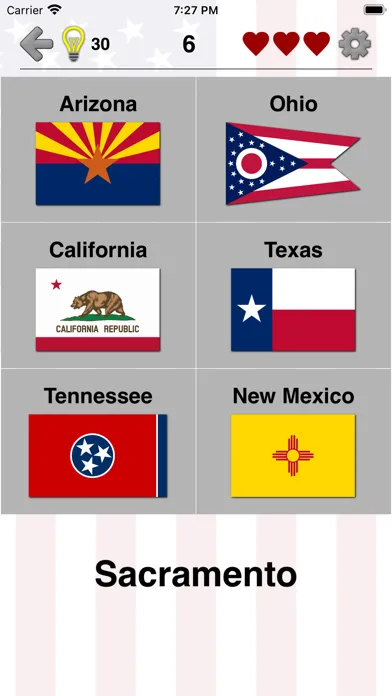 Captures d'écran de 50 US States - American Quiz