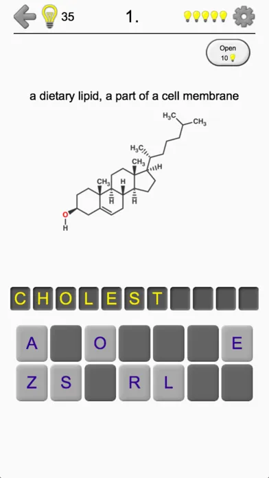 Tangkapan skrin Steroids - Chemical Formulas