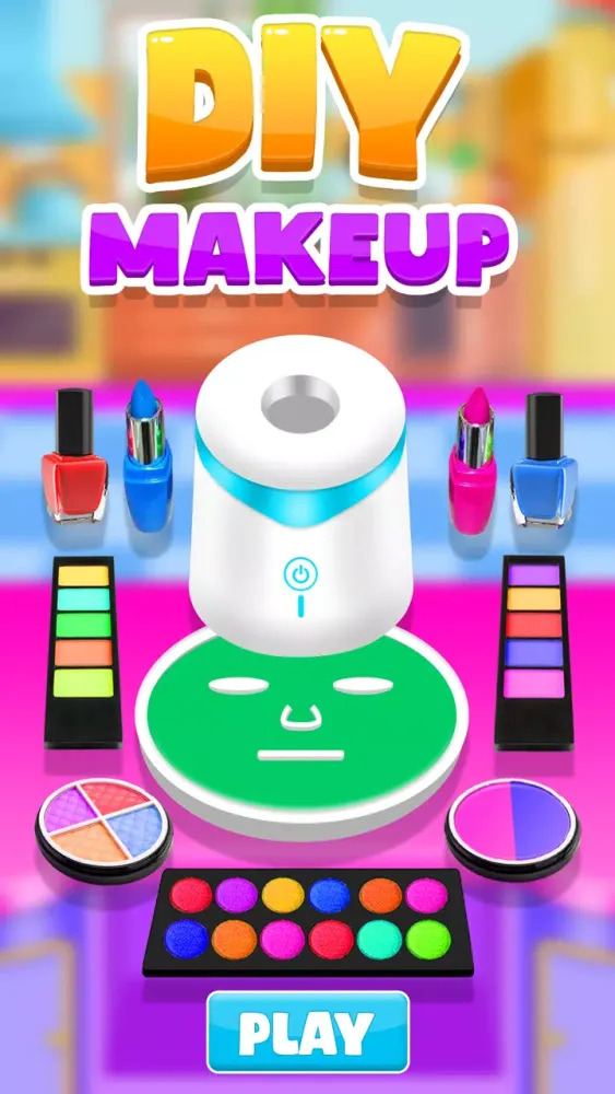 DIY Face Mask Makeup Girl Game应用截图