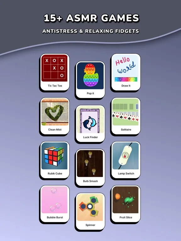 ASMR Games - Relaxing Fidgets iPad  스크린샷