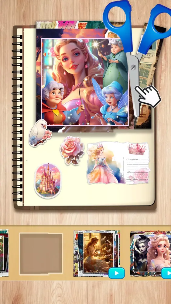 Tangkapan skrin ASMR Scrapbook