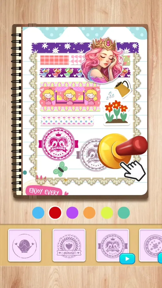 Tangkapan skrin ASMR Scrapbook