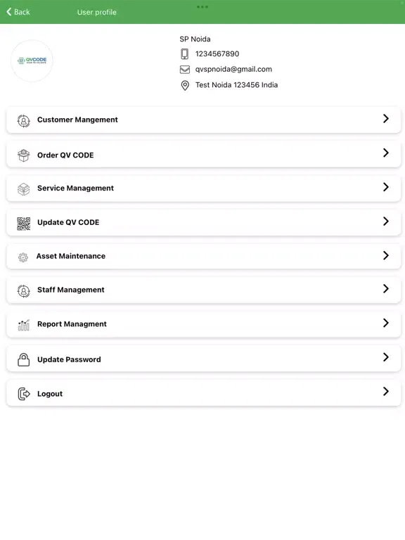 Tangkapan skrin QVCODE (Quick Validator Code) iPad 
