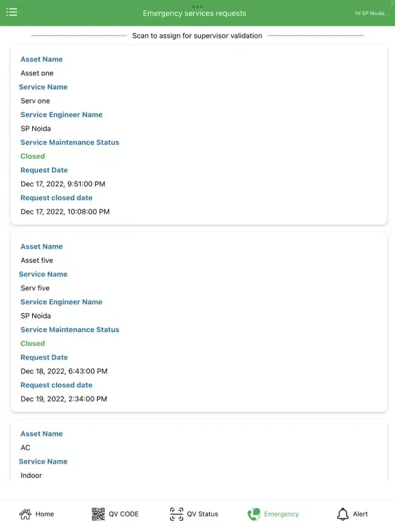 Tangkapan skrin QVCODE (Quick Validator Code) iPad 