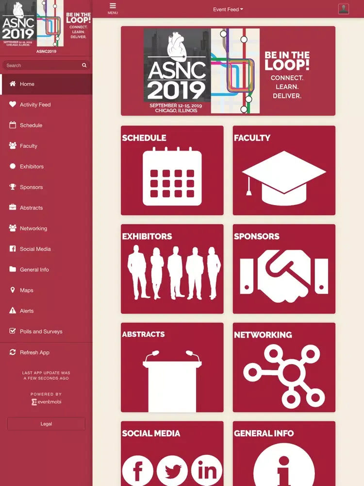 ASNC 2019 iPad  Ekran Görüntüleri