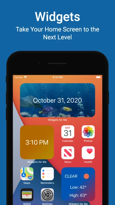 Tangkapan skrin Widgets for Me