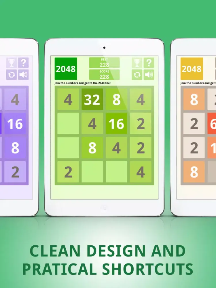 2048 Colors Tile Puzzle Game: Challenge your brain iPad  스크린샷
