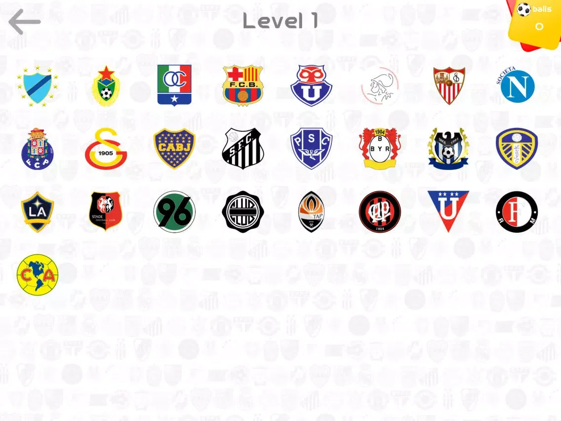 Football Soccer Logos Quiz iPad  스크린샷