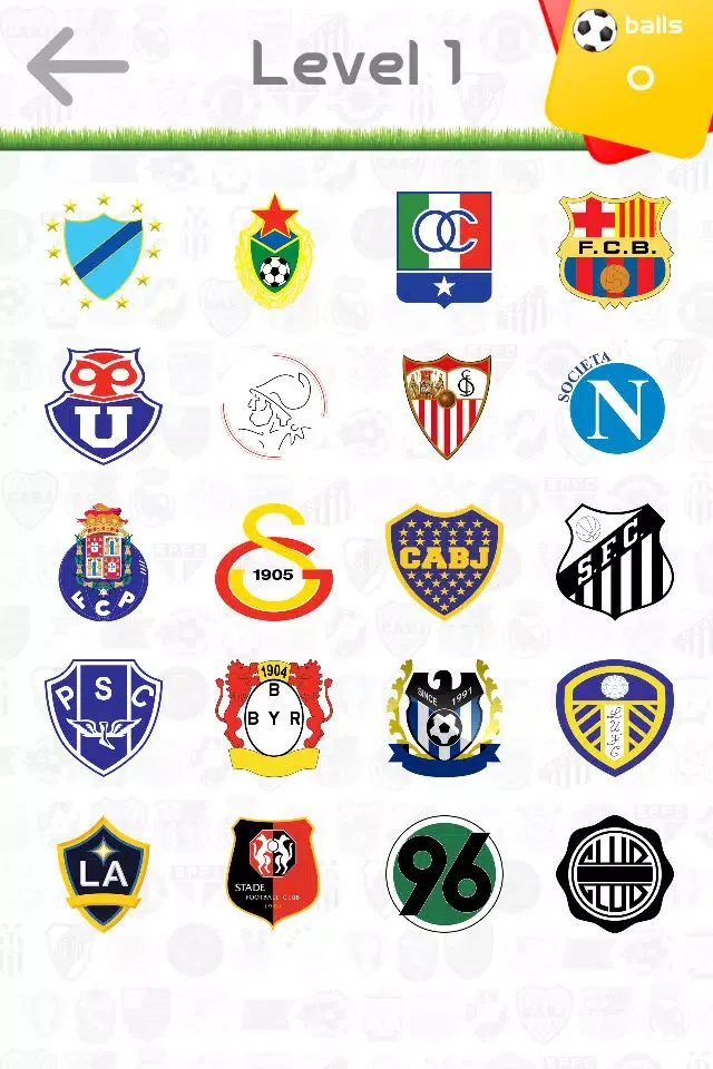 Football Soccer Logos Quiz 스크린샷