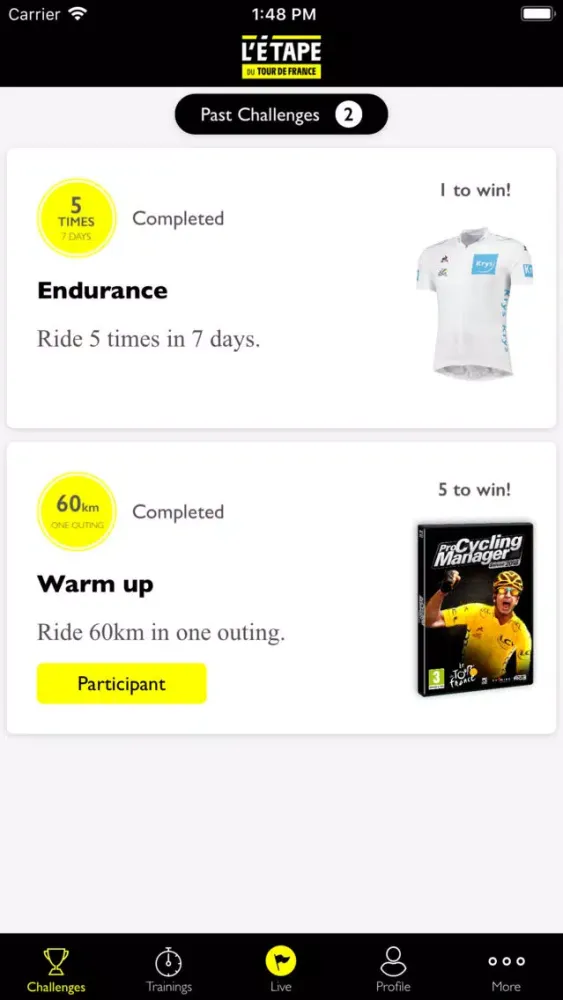 Tangkapan skrin L'Étape du Tour de France 2019