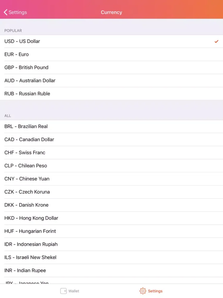 Capturas de pantalla de Asobi Wallet iPad 