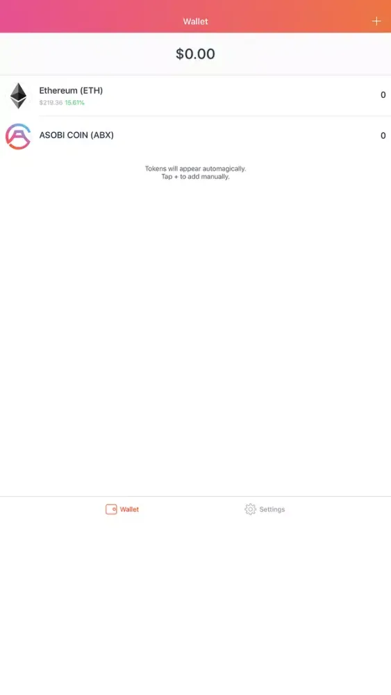 Capturas de pantalla de Asobi Wallet