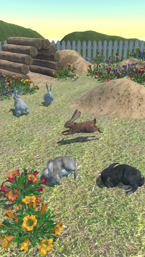 Tangkapan layar Rabbit Friends - caring games
