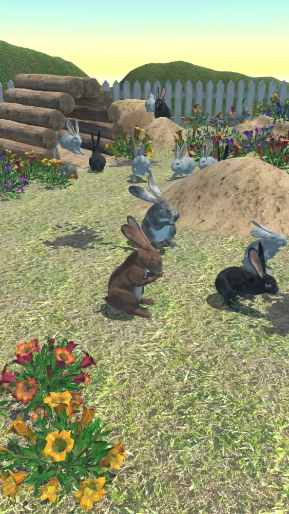 Tangkapan layar Rabbit Friends - caring games