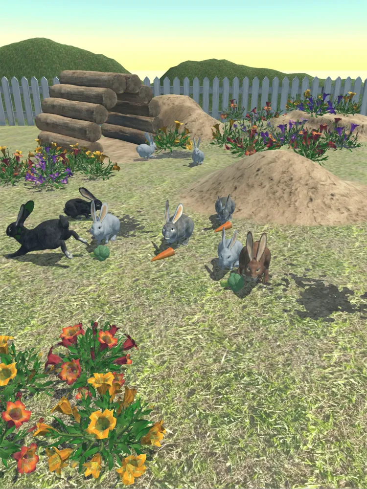 Tangkapan layar Rabbit Friends - caring games