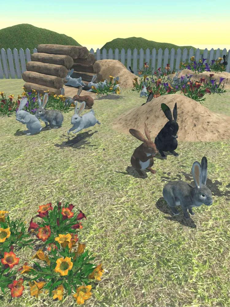 Tangkapan layar Rabbit Friends - caring games
