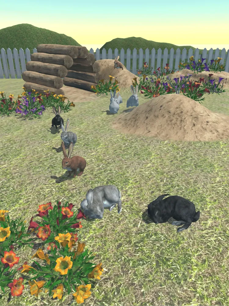 Tangkapan layar Rabbit Friends - caring games
