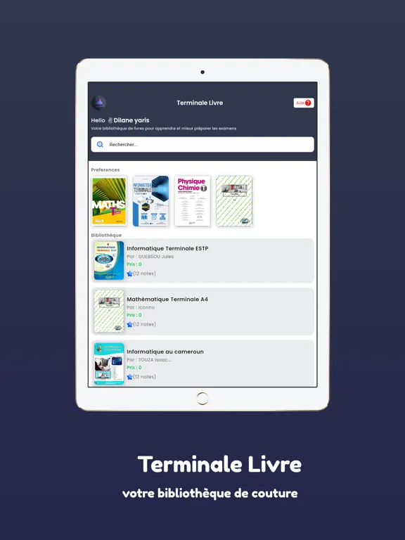 Capturas de tela do Terminale Livre iPad 