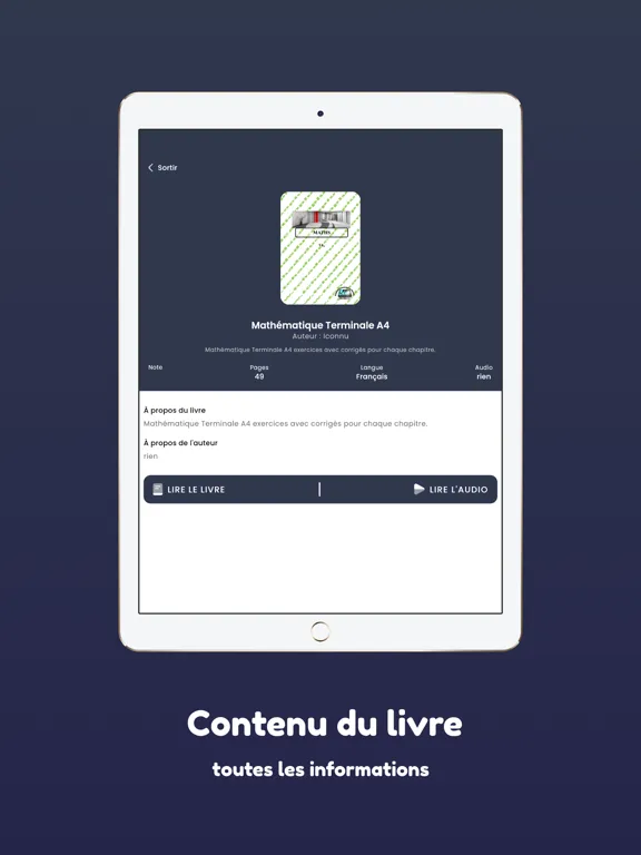 Capturas de tela do Terminale Livre iPad 
