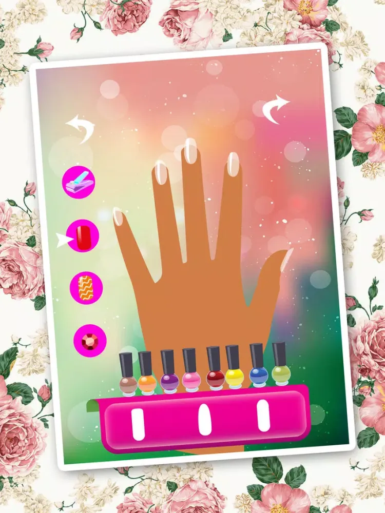 Capturas de tela do Nail Art Salon Girls - Free Manicure Beauty Hands Makeover DressUp games for kids iPad 