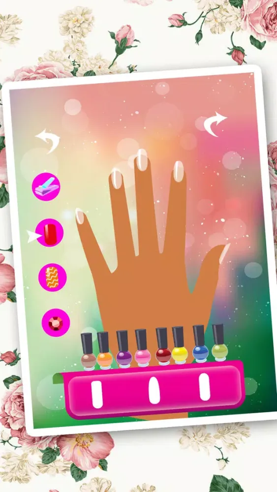 Capturas de tela do Nail Art Salon Girls - Free Manicure Beauty Hands Makeover DressUp games for kids