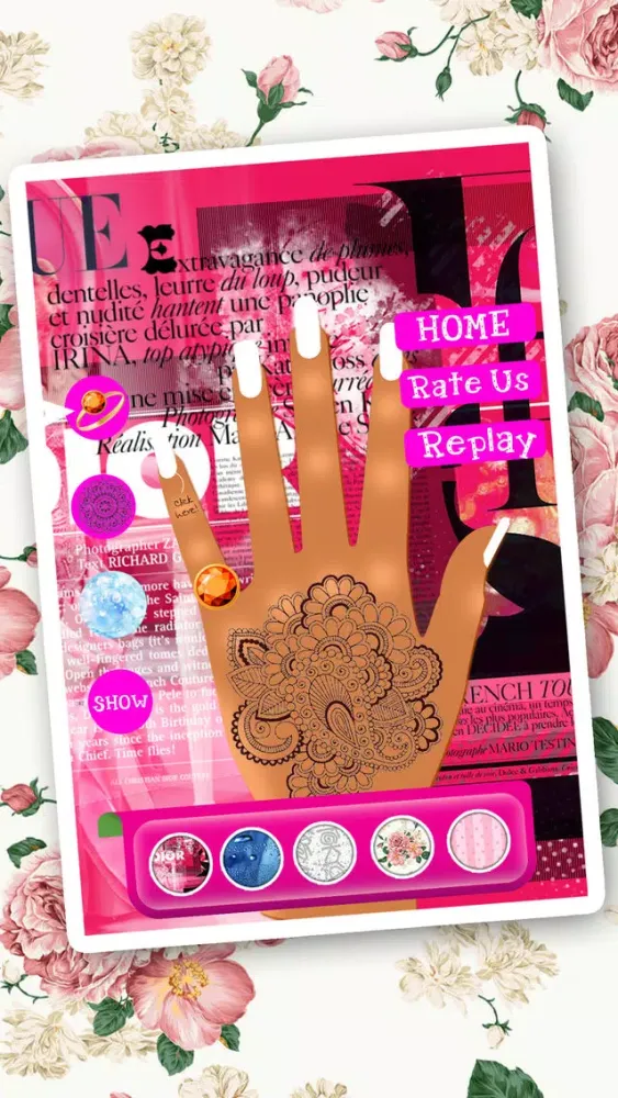 Capturas de tela do Nail Art Salon Girls - Free Manicure Beauty Hands Makeover DressUp games for kids